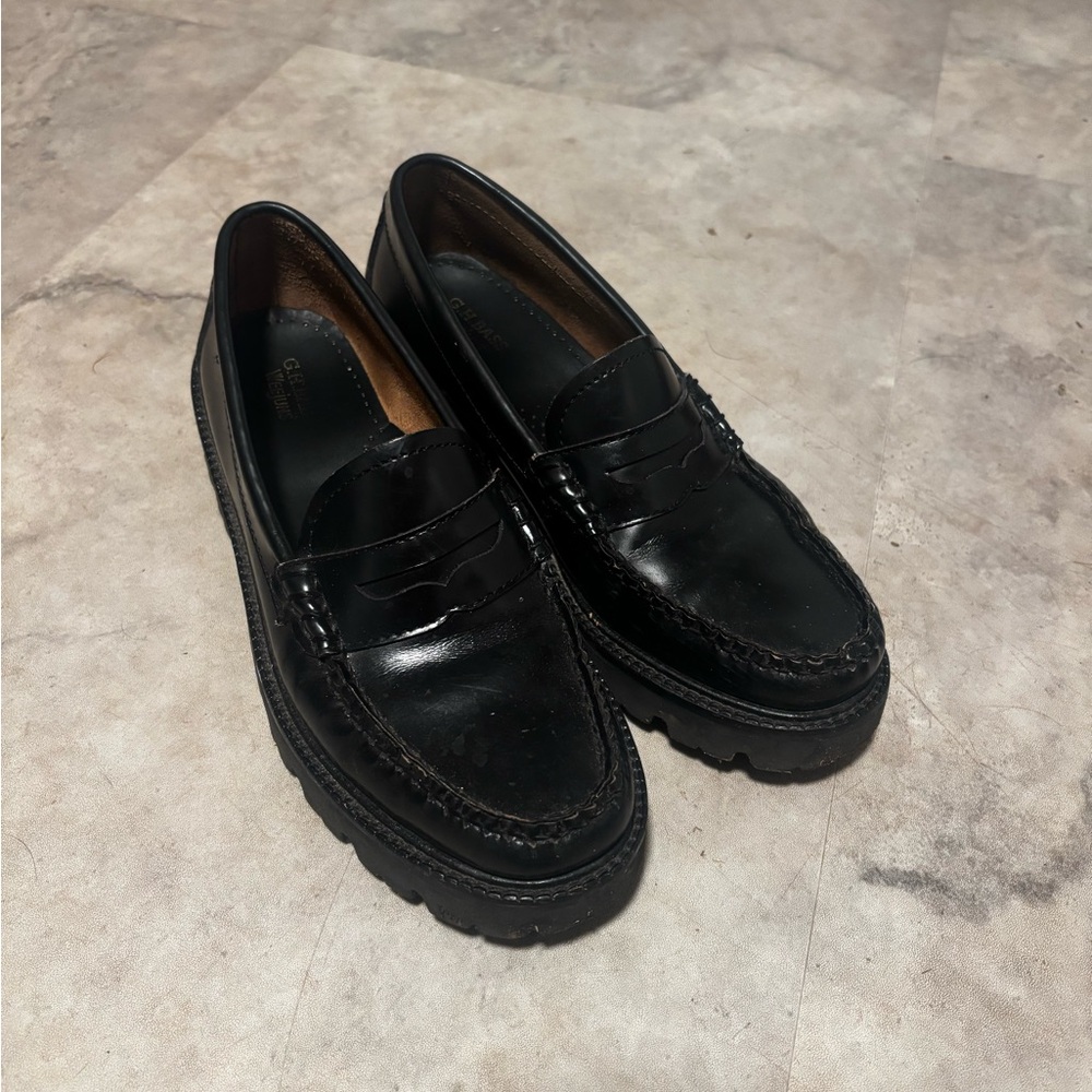 G.H. Bass & Co. Black Leather Loafers